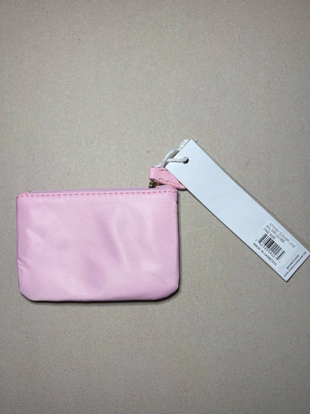 Stoney Clover Ln Light Pink Zip Pouch